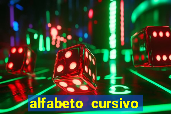 alfabeto cursivo para treinar caligrafia